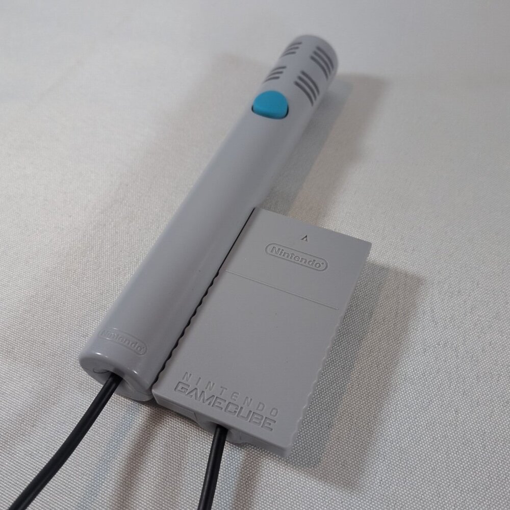 Nintendo Wii & Gamecube Microphone OEM DOL-022 Grey TESTED WORKING